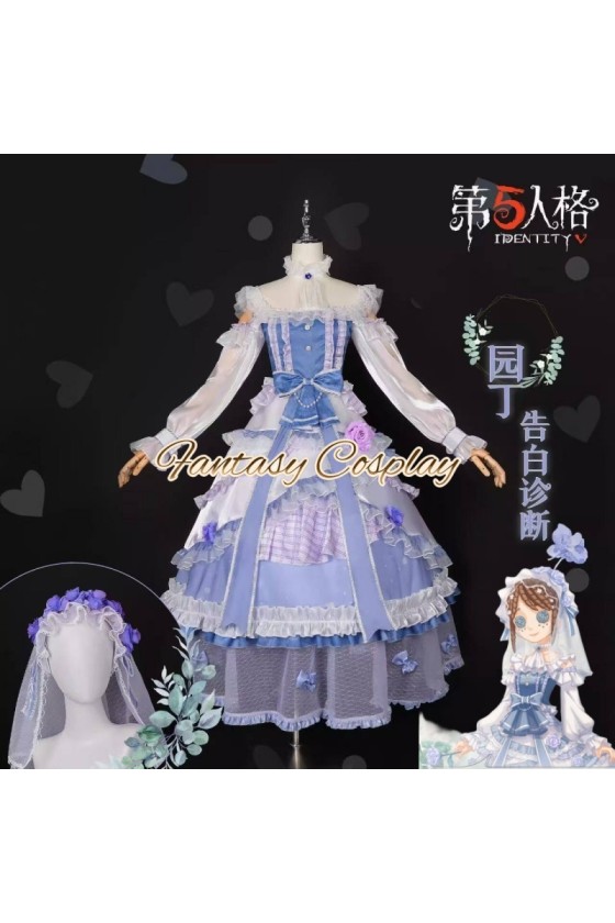 Identity V Gardener Lolita Bride Wedding Dress Cosplay Costume